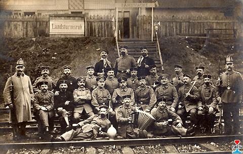 Bahnwache - Landsturm Köln 12.1914 -  Wasserbillig