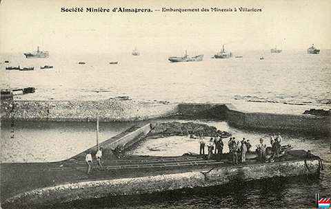 Soci&eacute;t&eacute; Mini&egrave;re d'Almagrera - Embarquement des Minerais &agrave; Villaricos