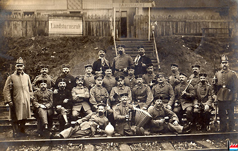 Bahnwache - Landsturm K&ouml;ln 12.1914 -  Wasserbillig