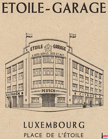 Etoile Garage, Luxembourg - Citro&euml;n - Peusch - 1955
